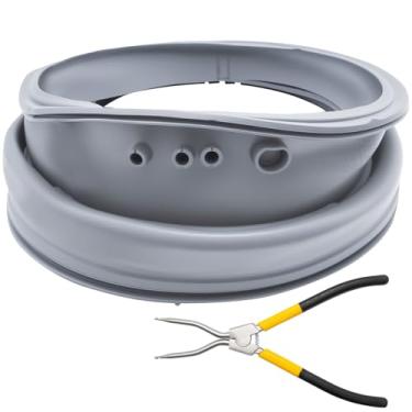 Imagem de MDEOOSKY 4986ER0004F Vedação da junta da porta da arruela, substituição para LG WD10270BD WD10271BD, substituição para Kenmore 79640318900 79641272211, substitui 4986ER0004J