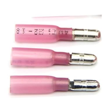 Imagem de ROUPWKWO 1000PCS AWG 22-18 Terminal termorretrátil isolado conector de fio macho terminais de crimpagem à prova d'água