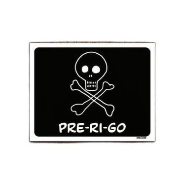 Imagem de Kit 3 Placas Decorativa - Pre-Ri-Go - Sinalizo
