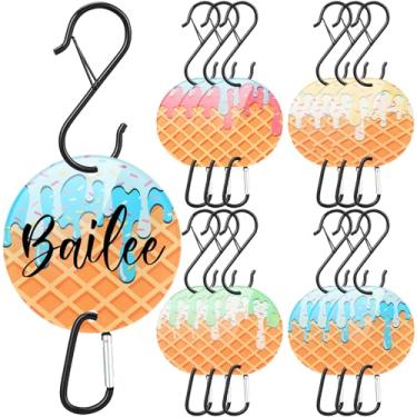 Imagem de Otoolling 12 ganchos de cerca de sorvete de beisebol, clipes esportivos com placa de acrílico para presente de jogador de beisebol (estilo waffle)