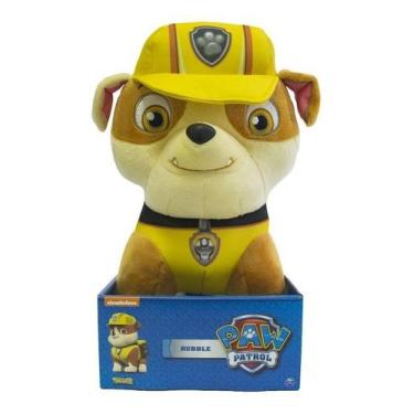 Imagem de Patrulha Canina Pelúcia Rubble 30cm - Sunny - Sunny Brinquedos, Amarel