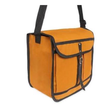 Imagem de Embornal de lona com 2 bolsos Pequeno - Amarelo - JABEZ'Z