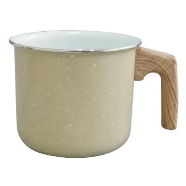 Imagem de Leiteira Fervedor Antiaderente Cerâmica de Indução 14cm Viena Bege Orgânica - Casambiente