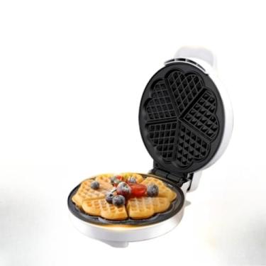Imagem de Máquina de Waffle Forma de Coração 700W – Portátil Elétrica 110V/220V, Ideal para Café da Manhã, Sobremesas Domésticas e Festas em Família (220V)