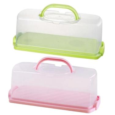 Imagem de Generic Conjunto de 2 caixas retangulares para pão, recipientes multiuso para armazenar pão e, ideais para transportar alimentos e lembrancinhas de