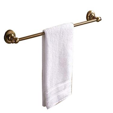Imagem de CGKs6anmU Prateleira de banheiro prateleira de parede de banheiro espaço antigo base redonda barra de toalha de parede suporte de toalha barra de toalha acessório de banheiro 60 cm/23,6 pol