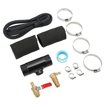 Imagem de aqxreight Kit de Instalação Auxiliar de Combustível 11408, Substituição para Caminhões, Design à Prova de Vazamento de 3/4 pol. para Transferência Eficiente de Combustível do Tanque Base (Preto)
