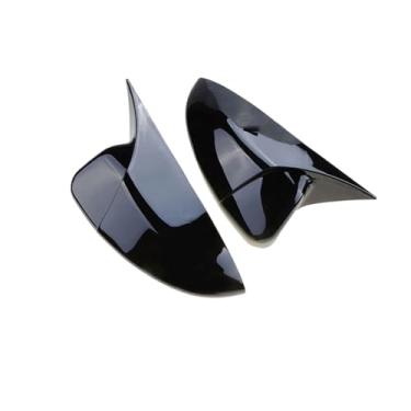 Imagem de Capa de espelho retrovisor com calha de luz compatível com honda accord 10th 2018-22 11th 2023 + tampa de asa lateral caso guarnição acessórios de carro(Glossy Black)