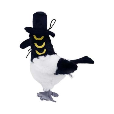 Imagem de Boneco De Pelúcia Anime Kpop Tigre Roxo Com Chapéu Preto 3 Olhos Brinq