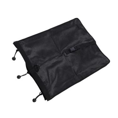 Imagem de WALFRONT Saco de Lixo de Malha UTV ATV 23,2 X 18,5 X 3,5 Polegadas Saco de Armazenamento de Malha de PVC Universal Com Gancho Triplo, Design Dobrável para Veículos Off-road, Barcos, Carrinhos,