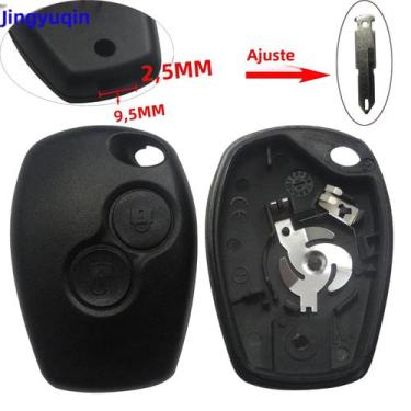 Imagem de Capa De Chave De Carro Renault Dacia Fob 2 Botões Lâmina Virgem Não Co