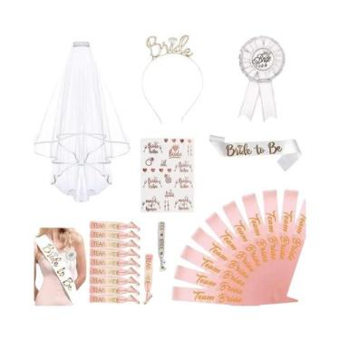 Imagem de Kit De Suprimentos Para Festa De Despedida De Solteira Faixa De Noiva 
