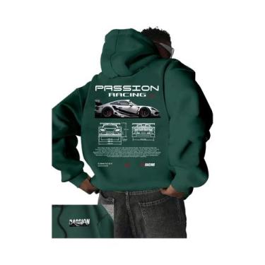 Imagem de Moletom Casual Masculino Com Estampa De Alfabeto, Estilo Streetwear Ha