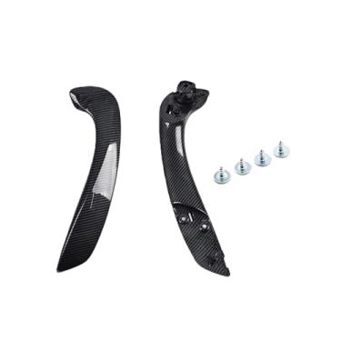 Imagem de Compatível com Renault Megane 3 III Fluence 2008-2016 Maçaneta da porta interna dianteira esquerda direita interna dentro da tampa externa 809600015R 197012651(Carbon-Set-Left)