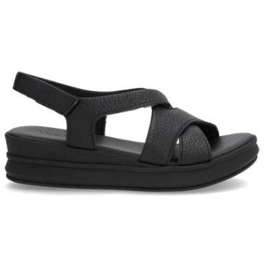 Imagem de Sandália Feminina Papete Couro Preto Usaflex AN33005-Feminino