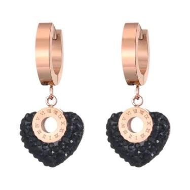 Imagem de Brincos De Argola Em Aço Inoxidável De Titânio Para Mulheres Com Númer