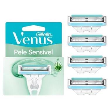 Imagem de Carga para Aparelho de Depilação Gillette Venus Pele Sensível 4 Unidades-Unissex