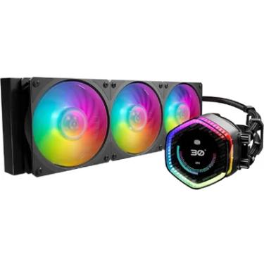 Imagem de Water Cooler Cooler Master Masterliquid 360 Ion, Fans 120mm, Intel, Amd, 3 Fans, 120mm, ARGB, Preto