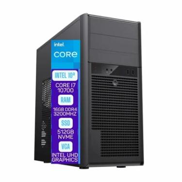 Imagem de Computador Skill Pro Intel, 10ª Geração, Core I7 10700,16GB DDR4, SSD 512GB - SP-032