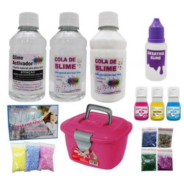 Imagem de Mini Kit Slime Completo Cola Branca Cola Transparente Clear  - Ine Sli