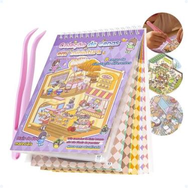 Imagem de Livro Caderno Cenário Adesivos 3d Paisagismo Miniatura Pinça - Decore 