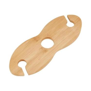 Imagem de Suporte De Madeira Artesanal Para Copos De Vinho 10.8x3.8x0.3 Polegada