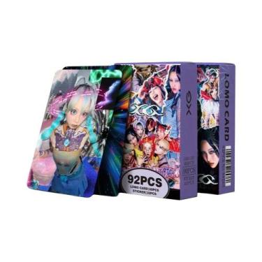 Imagem de Conjunto De Cartões Do Grupo Feminino JPOP XG 60+32 Peças, Adesivos Lo
