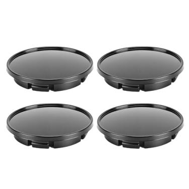 Imagem de Tbest Tampa Central da Roda do Carro, Diâmetro Externo de 66 Mm, Acabamento Em Metal Escovado, OEM 5G0601171, Substituição para Besouro, Cabe Em Rodas de Diâmetro Externo de 66 Mm, (BLACK)
