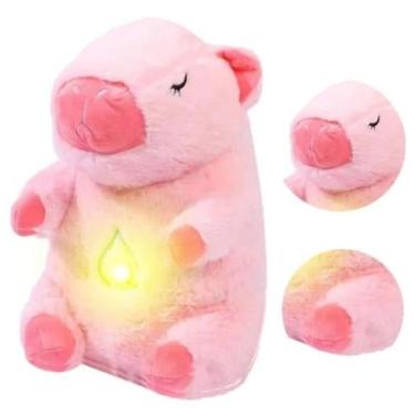 Imagem de Brinquedo de Pelúcia de Capivara Rosa Com Som - Soberana Brinquedos