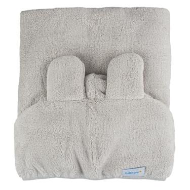 Imagem de Toalha de Banho Baby Joy Super Seca com Capuz e Orelhinha 70x90 cm – Cinza