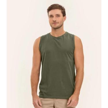 Imagem de Regata Masculina Básica Meia Malha Diametro Verde, GG, Verde