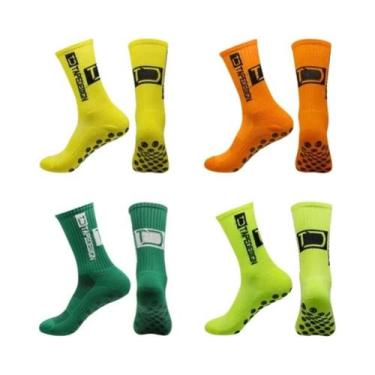 Imagem de Meias Esportivas Masculinas E Femininas Antiderrapantes Até a Panturri