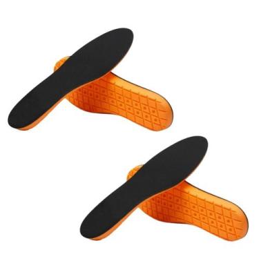 Imagem de Kit 2 Palmilhas de Gel PU Ortopédica para Correção de Pisada Cor:Laran