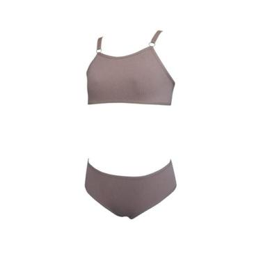 Imagem de Conjunto Infantil Calcinha e Sutiã Menina Algodão - OPTE MODA INTIMA, 