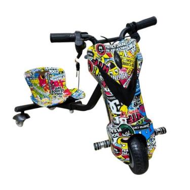 Imagem de Patinete Triciclo Elétrico Drift 360 Luz de Led 3 Velocidades Importad