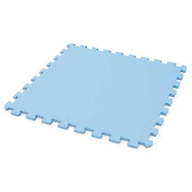 Imagem de Piso Eva Tatami Central Espumas 100x100x1cm E 50x50x1cm – Antiderrapante, Alta Densidade 100x100cm Azul Bebê
