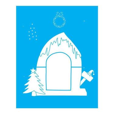 Imagem de Stencil Tamako Feliz Natal - 20X25Cm - Ref B790