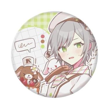 Imagem de 58mm anime pjsk aniversário cosplay traje crachá pino spte flandres br