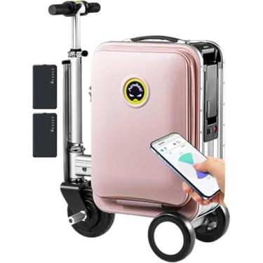 Imagem de Mala elétrica SE3S 20L Mala de viagem inteligente com 2 baterias, estrutura em liga de alumínio, bateria removível de 73,26 WH, velocidade de 13 km/h, pode ser embarcada, carga de 110 kg,