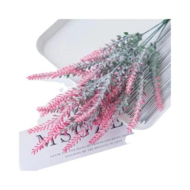 Imagem de Flores Artificiais Multicoloridas De Lavanda 5-10 Peças Para Decoração