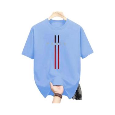 Imagem de Camiseta Masculina De Poliéster Respirável Com Gola Redonda E Estampa 