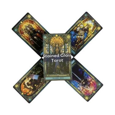 Imagem de Cartas De Tarô Para Iniciantes, Baralho De 78 Cartas, Oráculo De Vidro