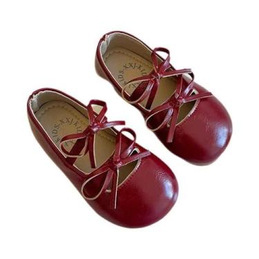 Imagem de Sapatos Planos Para Meninas Princesa 2025 Com Laço De Borboleta, Solad