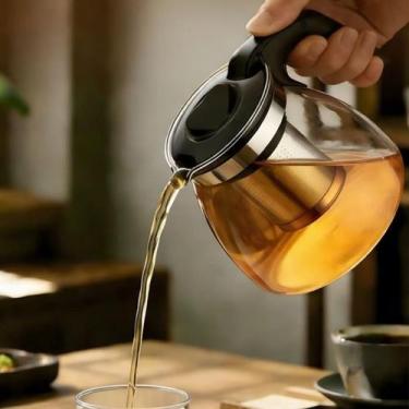 Imagem de Chaleiras de Vidro 950 ml Com Infusor e Tampa Acoplada - Top Rio