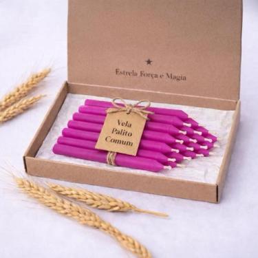 Imagem de Vela Magenta Palito Comum 1 kg  Espiritualidade, Transformação e Uso E