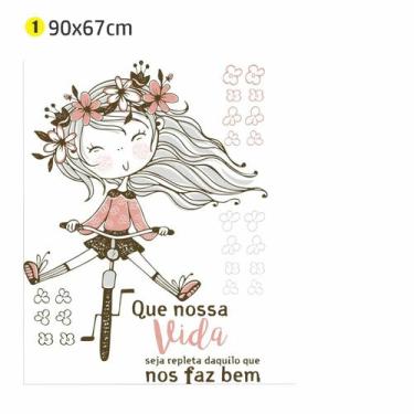Imagem de Adesivo Parede Que Nossa Vida 90x67 quarto infantil - escolhidoporamor