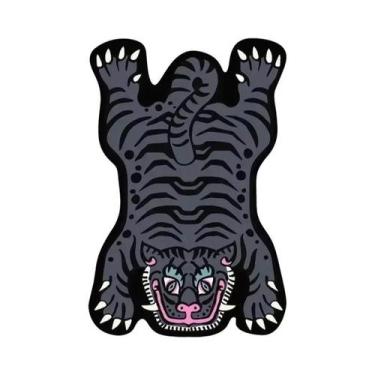 Imagem de Tapete Com Estampa De Tigre Durável E Fácil De Limpar, Tapete Cartoon 