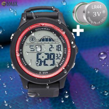 Imagem de Relógio Digital Esportivo Shunway S-909 Preto com Detalhe - Tudo em Caixa