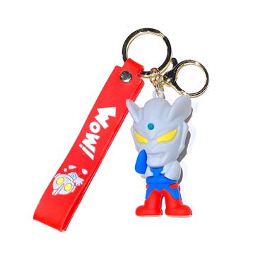 Imagem de Chaveiro Ultraman Tiga Cartoon Hero Chaveiro em PVC para presente infantil