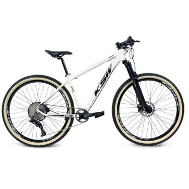 Imagem de  Bicicleta Aro 29 Ksw Xlt 12v Garfo com Trava K7 11/50 Freios Hidráulicos Kit 1x12 - Branco
